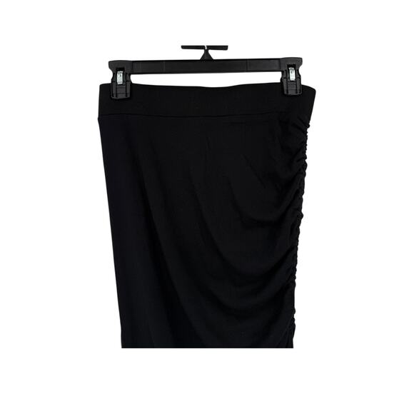 Michael Star Rae Ribbed slit skirt black size Small S - Picture 3 of 7